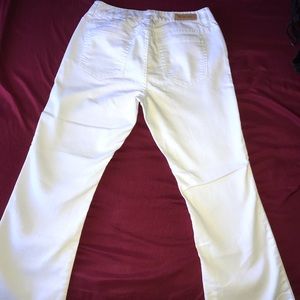 Michael KORS White flared cropped jeans